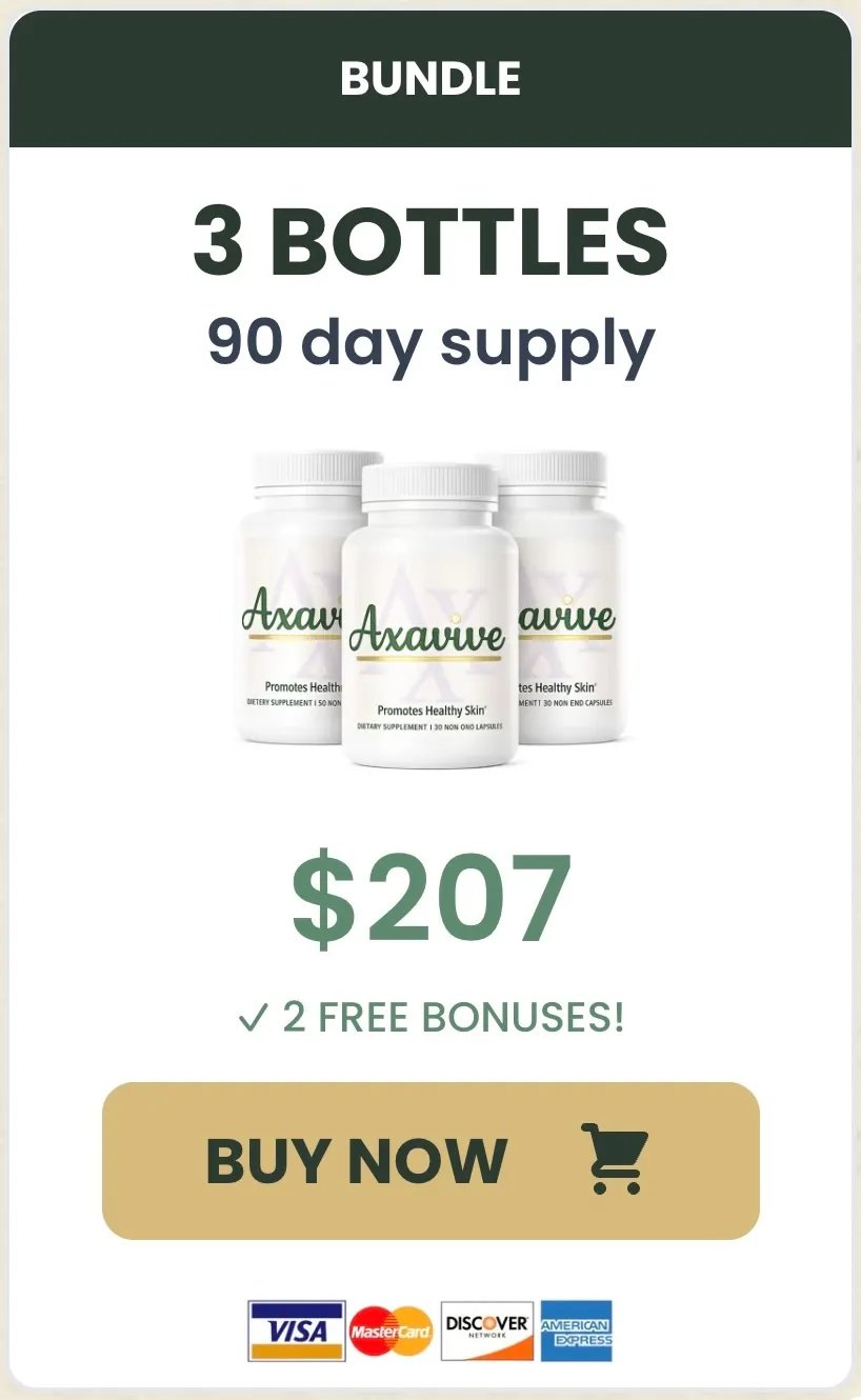Axavive 3 bottles - 90 day supply